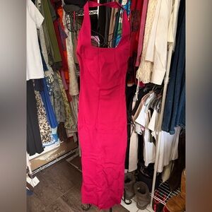 Elegant Pink Sleeveless Dress